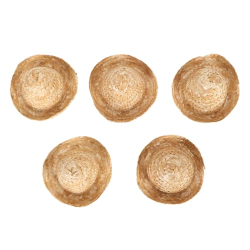 LIYJTK Mini Sombrero Strohhüten Handwerksspielzeugpuppen Dekoration Partyzubehör von LIYJTK