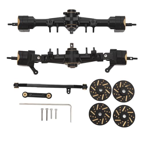 LIYJTK RC Car Brass Front Rear Axle Counterweights Set for 1/24 SCX24 Upgrades Accessories von LIYJTK
