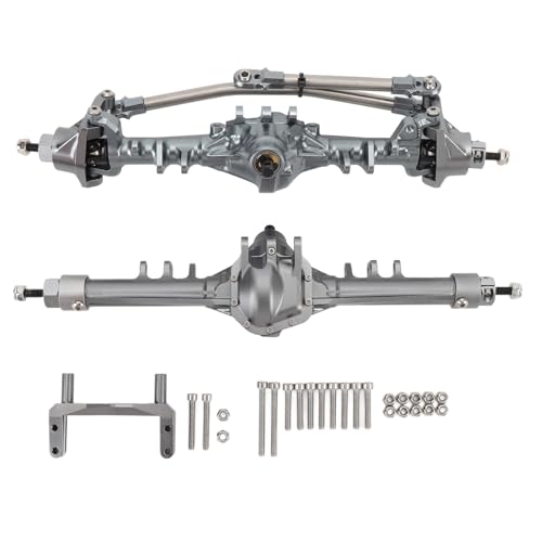 LIYJTK RC Crawler Axle Set Strong and for SCX10 II RockJock Fans Aluminum Alloy Front Rear Ti Color von LIYJTK