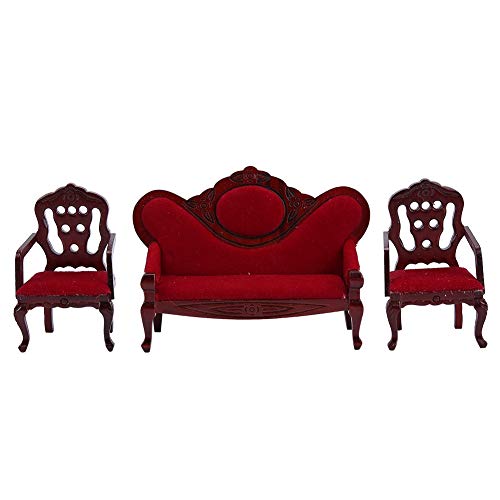 LIZEALUCKY 1:12 Vintage Miniatur Puppenhaus Sofa Puppe Simulation Haus Miniaturen Wohnzimmer Sofa Möbel Nachahmung Spiele Zubehör LIZEALUCKY 1:12 Vintage Miniatur Puppenhaus Sofa Puppe Simulation Haus Miniaturen Wohnzimmer Sofa Möbel Nachahmung Spiele Zubehör von LIZEALUCKY