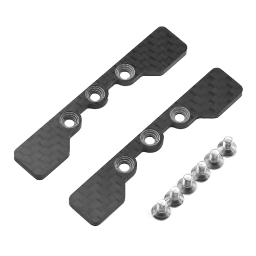 LIZEALUCKY Carbonfaserschwänze Stabstabilisierungshalterung Ersatz hochwertiger Leichter Fernbedienungs-Kontrollauto Montageplatte TT-02 1/10 (-1) von LIZEALUCKY