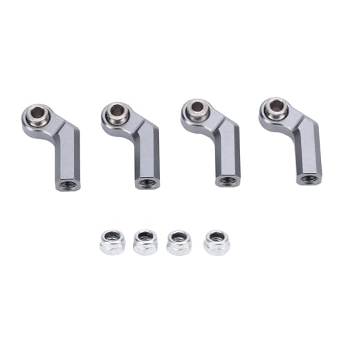LIZEALUCKY Metallkugelgelenk M4 -Gewinde hohe Genauigkeit RC Car Bendkugelgelenk Legierung 7,0 mm Durchmesser für 1/10 Model Autos Reparatur und Modifikationsset von 4 Teilen (Du färbte) von LIZEALUCKY