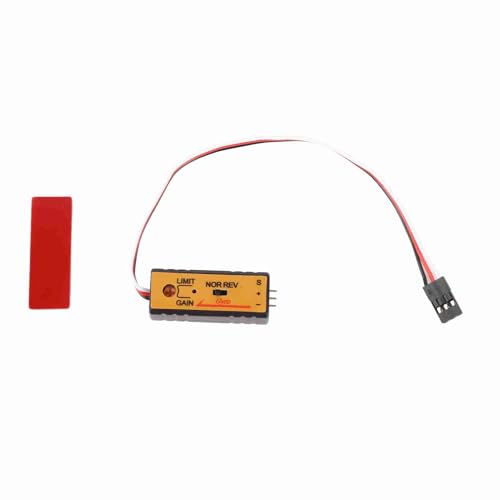 LIZEALUCKY RC-Stabilitätskontrolle Gyro genau einstufiges Verstärkungsempfindlichkeit RC Car Gyro Controller Modul Boot Stabilisator 4-6V von LIZEALUCKY