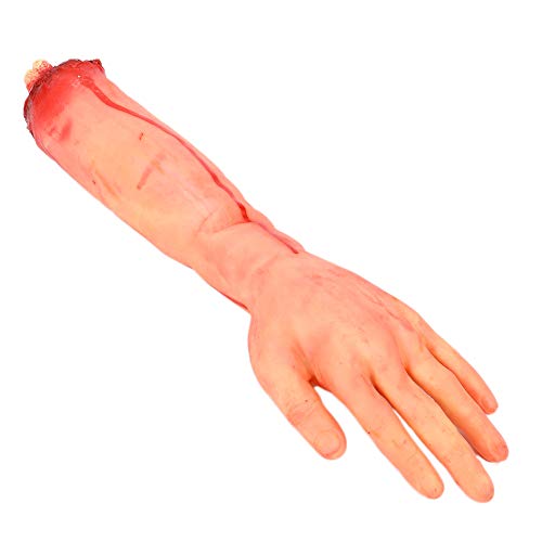 LIZEALUCKY Schreckliche amputierte Gliedmaßensimulation, gefälschte menschliche Hand, Halloween-Streich-Requisite für Spukhaus-Dekoration(Large Severed Hand) von LIZEALUCKY