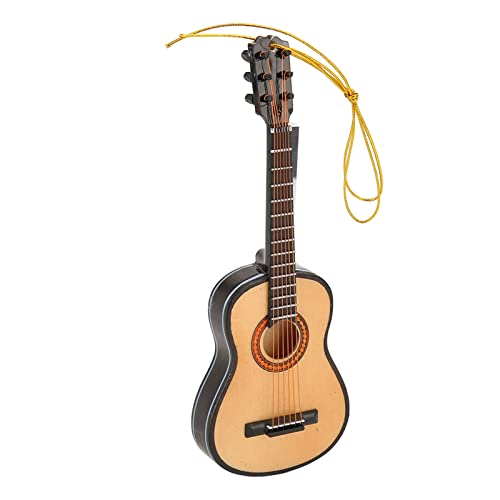 Miniatur-Gitarrenmodell, Premium-Massivholz, lebensechtes Ornament, Weihnachtsbaum, Wohnzimmer, Arbeitszimmer, Dekoration von LIZEALUCKY