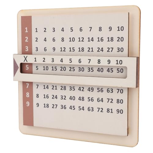 Multiplikationsnetzspielzeug, Folie und Lernen Multiplikationsnetze Set Education Multiplikationstabellen mit Zuschauerfenster für Bildungsjungen Jungen Mädchen von LIZEALUCKY