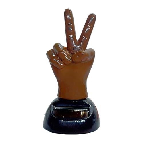 Dekorative Solarfinger Shaking Toy Solar Power Finger Bobblehead Ornament Ideal Für Autointerieurs Und Häuserräume von LIbgiubhy