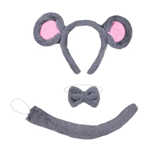 LIbgiubhy Halloween-Kostüm, Tierkostüm für Kinder, Geburtstag, Halloween, inklusive Stirnband, Schwanz, Fliege und Nase LIbgiubhy Halloween-Kostüm, Tierkostüm für Kinder, Geburtstag, Halloween, inklusive Stirnband, Schwanz, Fliege und Nase von LIbgiubhy