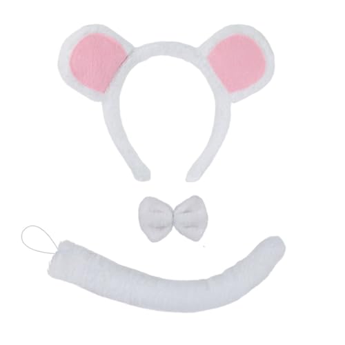 LIbgiubhy Halloween-Kostüm, Tierkostüm für Kinder, Geburtstag, Halloween, inklusive Stirnband, Schwanz, Fliege und Nase LIbgiubhy Halloween-Kostüm, Tierkostüm für Kinder, Geburtstag, Halloween, inklusive Stirnband, Schwanz, Fliege und Nase von LIbgiubhy