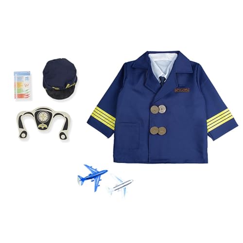 LIbgiubhy Halloween-Kostüm-Set, Feuerwehrmann, Polizist, Arzt, Krankenschwester, Cosply Kostüm, Rollenspiel, für Kinder von 3–8 Jahren LIbgiubhy Halloween-Kostüm-Set, Feuerwehrmann, Polizist, Arzt, Krankenschwester, Cosply Kostüm, Rollenspiel, für Kinder von 3–8 Jahren von LIbgiubhy