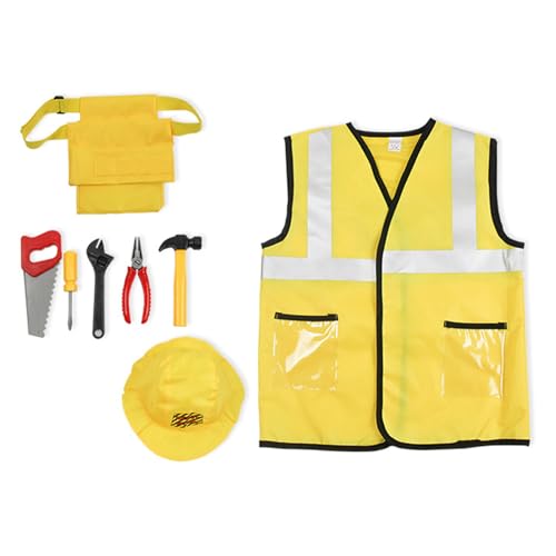 LIbgiubhy Halloween-Kostüm-Set, Feuerwehrmann, Polizist, Arzt, Krankenschwester, Cosply Kostüm, Rollenspiel, für Kinder von 3–8 Jahren LIbgiubhy Halloween-Kostüm-Set, Feuerwehrmann, Polizist, Arzt, Krankenschwester, Cosply Kostüm, Rollenspiel, für Kinder von 3–8 Jahren von LIbgiubhy
