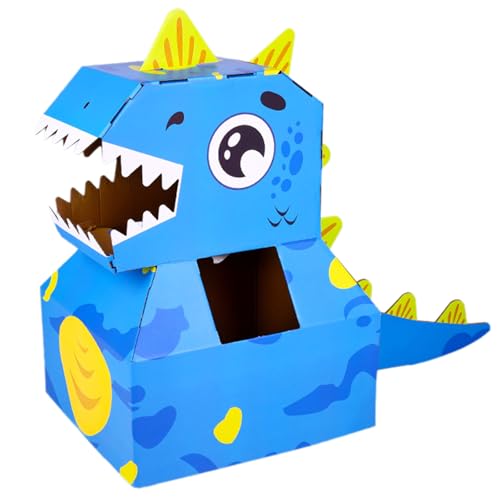 LIbgiubhy Handgemachtes Karton Dinosaurierspielzeug Set Fun Fun 3D Paper Dinosaurieren Spielzeug Set Für Kinder Geburtstagsrolle Spiel Kostümzubehör Accessoire von LIbgiubhy