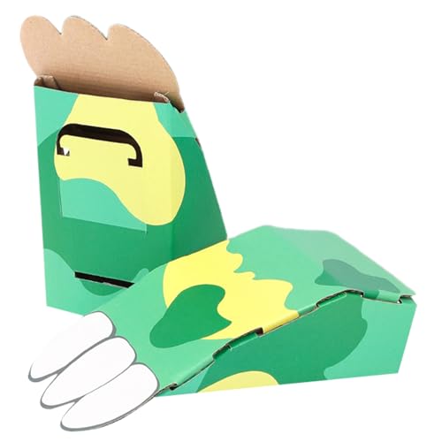 LIbgiubhy Handgemachtes Karton Dinosaurierspielzeug Set Fun Fun 3D Paper Dinosaurieren Spielzeug Set Für Kinder Geburtstagsrolle Spiel Kostümzubehör Accessoire von LIbgiubhy