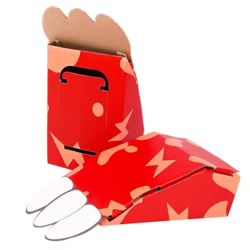 LIbgiubhy Handgemachtes Karton Dinosaurierspielzeug Set Fun Fun 3D Paper Dinosaurieren Spielzeug Set Für Kinder Geburtstagsrolle Spiel Kostümzubehör Accessoire von LIbgiubhy