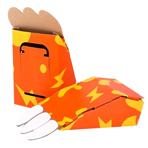 LIbgiubhy Handgemachtes Karton Dinosaurierspielzeug Set Fun Fun 3D Paper Dinosaurieren Spielzeug Set Für Kinder Geburtstagsrolle Spiel Kostümzubehör Accessoire von LIbgiubhy