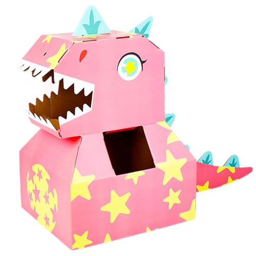 LIbgiubhy Handgemachtes Karton Dinosaurierspielzeug Set Fun Fun 3D Paper Dinosaurieren Spielzeug Set Für Kinder Geburtstagsrolle Spiel Kostümzubehör Accessoire von LIbgiubhy