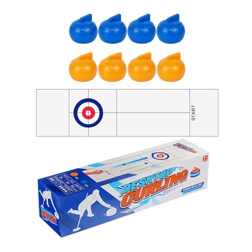 LIbgiubhy Lustige Tabletop Kleines Curling Spiel Tabletop Brettspiel Tabletop Curling Spiel Für Erwachsene Kinder Familien Einfach Zu Bedienen von LIbgiubhy