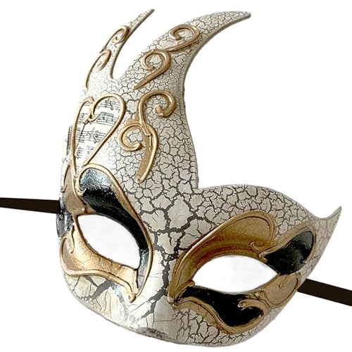 LIbgiubhy Masquerade Eyemask Für Frauen Männer Karnevale Halloween Eyemask Maskerade Halbgesicht Halloween Kostümgenann von LIbgiubhy