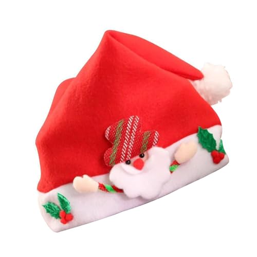 LIbgiubhy Santa Hats Strick Weihnachtshüte Weiche Bequeme Haltbarkeit Hüte Für Schulaktivitäten von LIbgiubhy