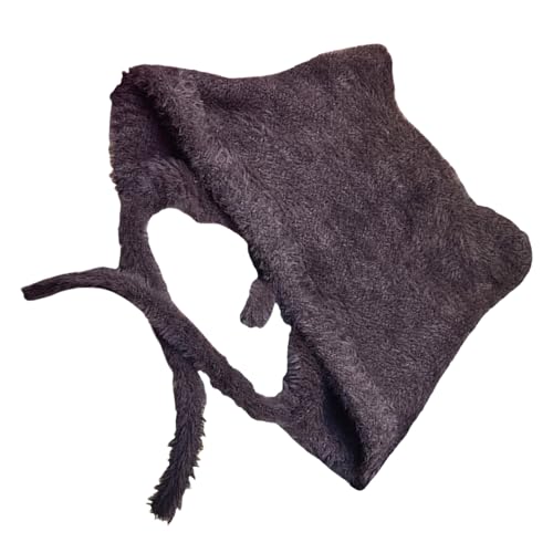 LIbgiubhy Übergroßer Kätzchenhut Mit Ohr Mit Soliden Farben Skihut Pelzige Ohren Cartoon Foto Requisiten Outdoor Head Wrap Für Halloween von LIbgiubhy