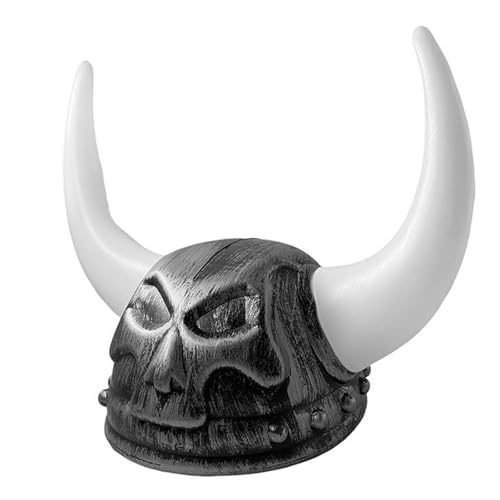 LIbgiubhy Warrrior Wikingerhelme mit Hörnern Mittelalter Wikinger Alter Gehörnte Wikinger Helme Berserker Soldat Warrrior Hut Sallet von LIbgiubhy