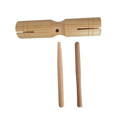 Orff Instrument Handheld Rhythm Blocks Musical Tone Block Wood Percussion Blocks Professional Block Handheld Wood Blocks von LIbgiubhy