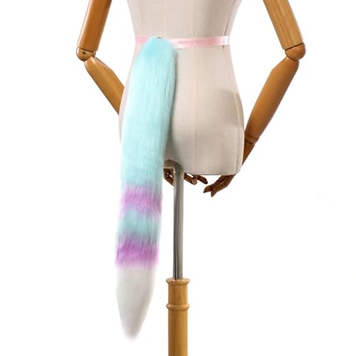 Uni-Füchs-Kostüm, Katzenschwanz, Animes, Cosplays, Requisiten, Halloween, Weihnachten, Party, Kostüm, lange Füchse, Schwanz, Spielzeug für Erwachsene und Kinder von LIbgiubhy