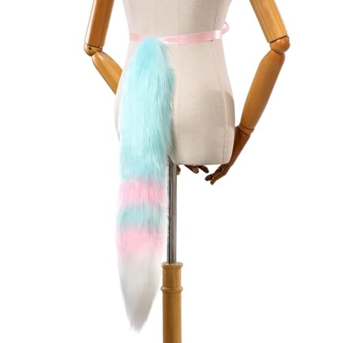Uni-Füchs-Kostüm, Katzenschwanz, Animes, Cosplays, Requisiten, Halloween, Weihnachten, Party, Kostüm, lange Füchse, Schwanz, Spielzeug für Erwachsene und Kinder von LIbgiubhy