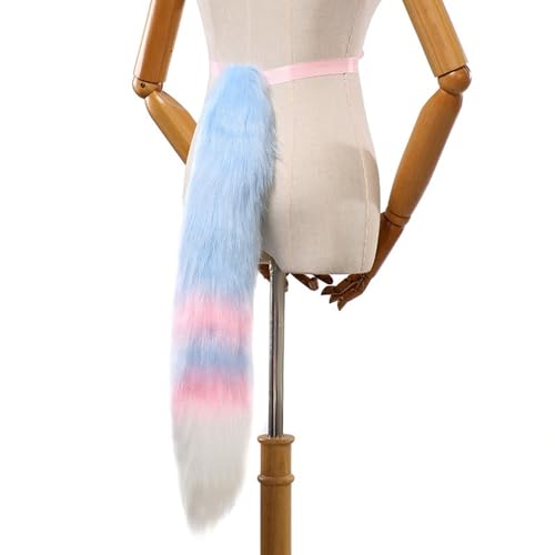 Uni-Füchs-Kostüm, Katzenschwanz, Animes, Cosplays, Requisiten, Halloween, Weihnachten, Party, Kostüm, lange Füchse, Schwanz, Spielzeug für Erwachsene und Kinder von LIbgiubhy