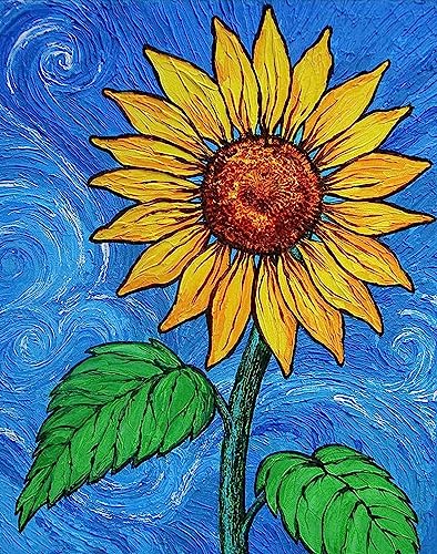 Sonnenblumengemälde – 500-teiliges Holzpuzzle – tolles Geschenk für Erwachsene und Kinder von LIthyc