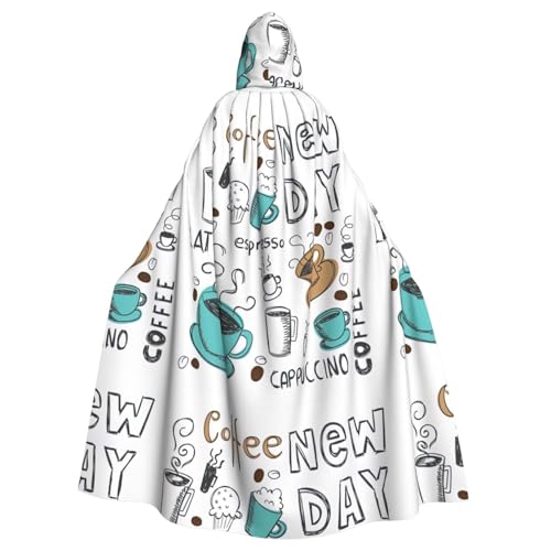 Delicious Coffee Print Unisex Erwachsene Halloween Kapuzenumhang für Cosplay/Party/Bühne/Kostümbälle Delicious Coffee Print Unisex Erwachsene Halloween Kapuzenumhang für Cosplay/Party/Bühne/Kostümbälle von LJABCVNN