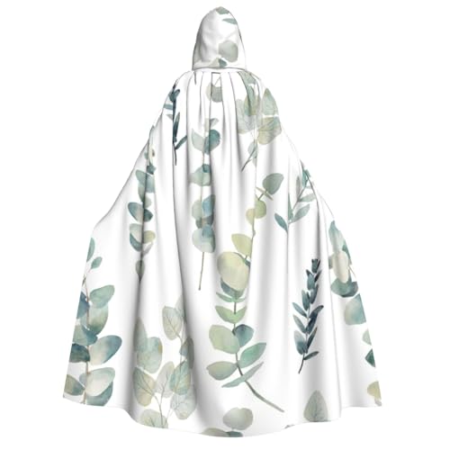 Halloween-Kapuzenumhang mit Eukalyptusblättern, bequem, für Cosplay, Partys, Spukhäuser von LJABCVNN