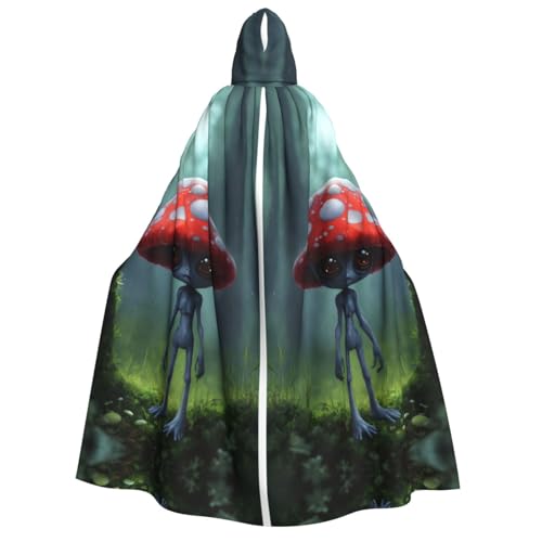 LJABCVNN Astronauten- und Alien-Druck, Erwachsenen-Halloween-Kapuzenumhang, bequem für Cosplay/Partys/Spukhäuser LJABCVNN Astronauten- und Alien-Druck, Erwachsenen-Halloween-Kapuzenumhang, bequem für Cosplay/Partys/Spukhäuser von LJABCVNN