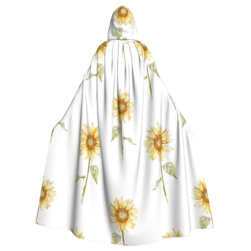 LJABCVNN Blühender Sonnenblumen-Druck, Unisex, Erwachsene, Halloween-Kapuzenumhang für Cosplay/Partys/Bühne/Kostümbälle LJABCVNN Blühender Sonnenblumen-Druck, Unisex, Erwachsene, Halloween-Kapuzenumhang für Cosplay/Partys/Bühne/Kostümbälle von LJABCVNN