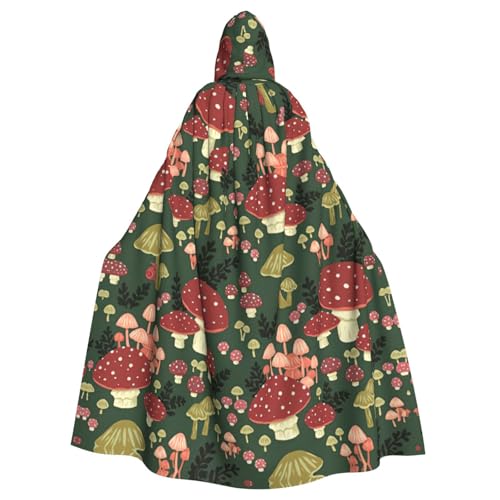 LJABCVNN Bright Mushrooms Kunstdruck Unisex Erwachsene Halloween Kapuzenumhang für Cosplay/Party/Bühne/Kostümbälle LJABCVNN Bright Mushrooms Kunstdruck Unisex Erwachsene Halloween Kapuzenumhang für Cosplay/Party/Bühne/Kostümbälle von LJABCVNN