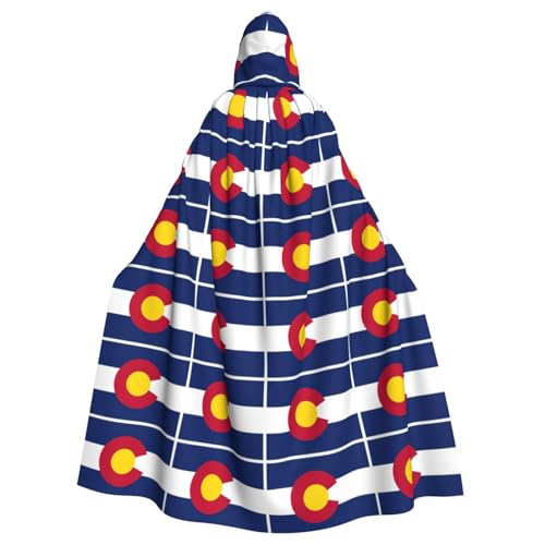 LJABCVNN Colorado Kapuzenumhang mit Staatsflagge, Unisex, Erwachsene, Halloween, für Cosplay, Partys, Bühne, Kostümbälle LJABCVNN Colorado Kapuzenumhang mit Staatsflagge, Unisex, Erwachsene, Halloween, für Cosplay, Partys, Bühne, Kostümbälle von LJABCVNN