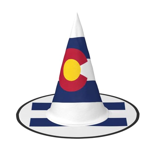 LJABCVNN Colorado State Flag Print Halloween Hexenhut für Halloween Party Karneval ein Muss Kostüm Zubehör LJABCVNN Colorado State Flag Print Halloween Hexenhut für Halloween Party Karneval ein Muss Kostüm Zubehör von LJABCVNN