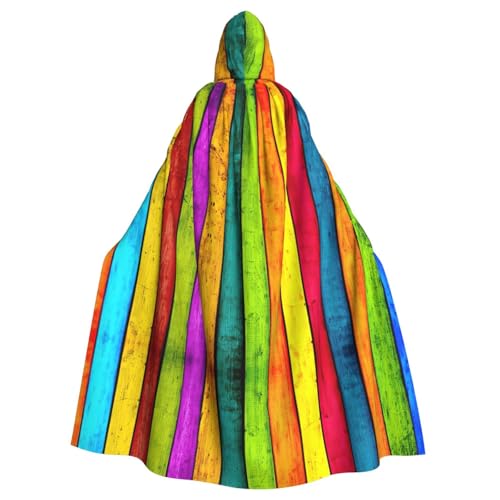 LJABCVNN Farbiger Holztafel-Druck, Unisex, Erwachsene, Halloween, Kapuzenumhang für Cosplay/Partys/Bühne/Kostümbälle LJABCVNN Farbiger Holztafel-Druck, Unisex, Erwachsene, Halloween, Kapuzenumhang für Cosplay/Partys/Bühne/Kostümbälle von LJABCVNN