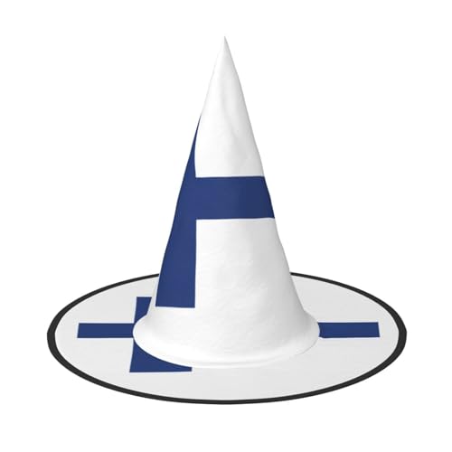 LJABCVNN Finnische Flagge Druck Halloween Hexenhut für Halloween Party Karneval ein Muss Kostüm Zubehör LJABCVNN Finnische Flagge Druck Halloween Hexenhut für Halloween Party Karneval ein Muss Kostüm Zubehör von LJABCVNN