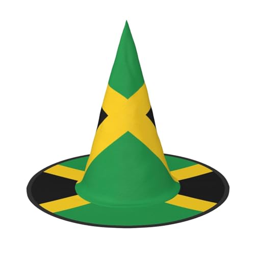 LJABCVNN Flagge von Jamaika Druck Halloween Hexenhut für Halloween Party Karneval ein Muss Kostüm Zubehör LJABCVNN Flagge von Jamaika Druck Halloween Hexenhut für Halloween Party Karneval ein Muss Kostüm Zubehör von LJABCVNN