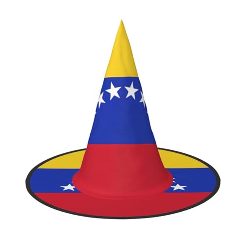 LJABCVNN Flagge von Venezuela, Halloween-Hexenhut für Halloween-Party, Karneval, ein Muss für Kostümzubehör von LJABCVNN