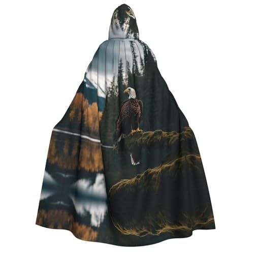 LJABCVNN Fliegender Adler Druck Erwachsene Halloween Kapuzenumhang bequem für Cosplay/Partys/Spukhäuser LJABCVNN Fliegender Adler Druck Erwachsene Halloween Kapuzenumhang bequem für Cosplay/Partys/Spukhäuser von LJABCVNN