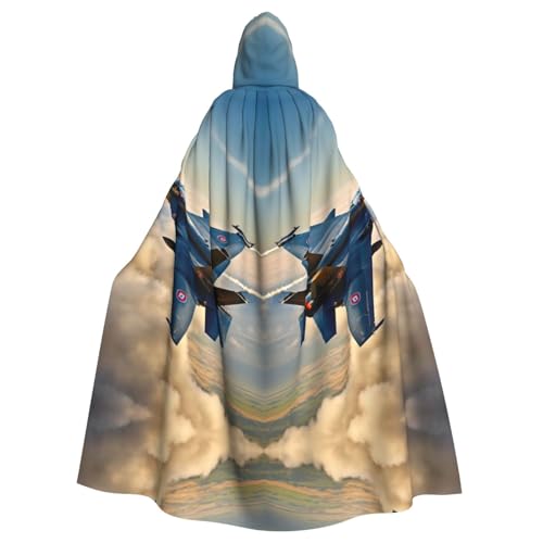 LJABCVNN Flugzeug-Jets-Druck, Unisex, Erwachsene, Halloween, Kapuzenumhang für Cosplay, Partys, Bühne, Kostümbälle LJABCVNN Flugzeug-Jets-Druck, Unisex, Erwachsene, Halloween, Kapuzenumhang für Cosplay, Partys, Bühne, Kostümbälle von LJABCVNN