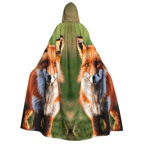 LJABCVNN Fuchs-Druck Erwachsene Halloween Kapuzenumhang bequem für Cosplay/Partys/Spukhäuser LJABCVNN Fuchs-Druck Erwachsene Halloween Kapuzenumhang bequem für Cosplay/Partys/Spukhäuser von LJABCVNN