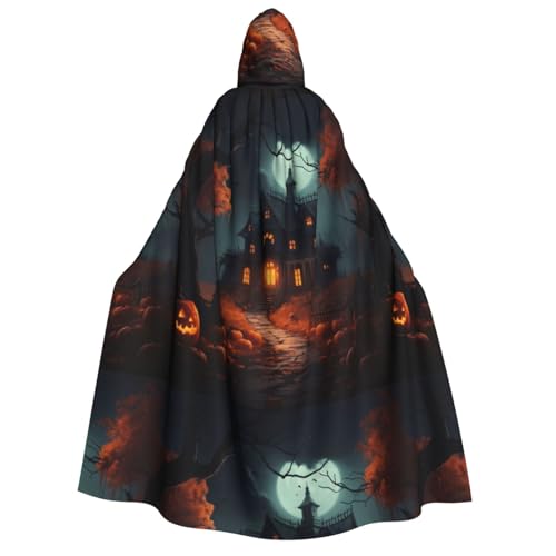 LJABCVNN Gruseliger Halloween-Umhang mit Kapuze für Erwachsene, bequem für Cosplay/Partys/Spukhäuser LJABCVNN Gruseliger Halloween-Umhang mit Kapuze für Erwachsene, bequem für Cosplay/Partys/Spukhäuser von LJABCVNN