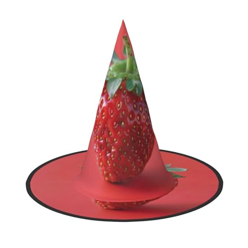 LJABCVNN Halloween-Hexenhut mit Erdbeer-Druck, für Halloween-Party, Karneval, ein Muss für Kostüm-Accessoires LJABCVNN Halloween-Hexenhut mit Erdbeer-Druck, für Halloween-Party, Karneval, ein Muss für Kostüm-Accessoires von LJABCVNN