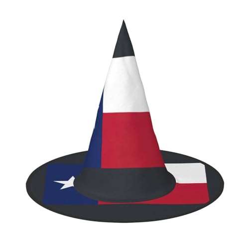 LJABCVNN Halloween-Hexenhut mit Texas-Motiv, für Halloween-Party, Karneval, ein Muss für Kostümzubehör von LJABCVNN