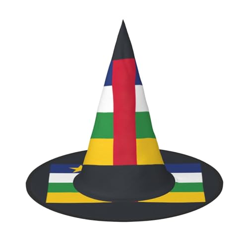 LJABCVNN Halloween-Hexenhut mit zentralafrikanischer Flagge, für Halloween-Party, Karneval, ein Muss für Kostümzubehör LJABCVNN Halloween-Hexenhut mit zentralafrikanischer Flagge, für Halloween-Party, Karneval, ein Muss für Kostümzubehör von LJABCVNN
