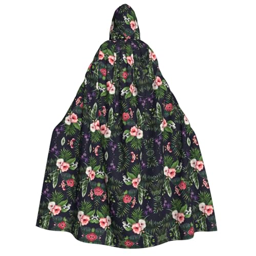LJABCVNN Halloween-Kapuzenumhang mit Blumenmuster, bequem für Cosplay/Partys/Spukhäuser LJABCVNN Halloween-Kapuzenumhang mit Blumenmuster, bequem für Cosplay/Partys/Spukhäuser von LJABCVNN