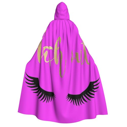 LJABCVNN Halloween Kapuzenumhang mit Wimpernaufdruck, bequem für Cosplay/Partys/Spukhäuser LJABCVNN Halloween Kapuzenumhang mit Wimpernaufdruck, bequem für Cosplay/Partys/Spukhäuser von LJABCVNN